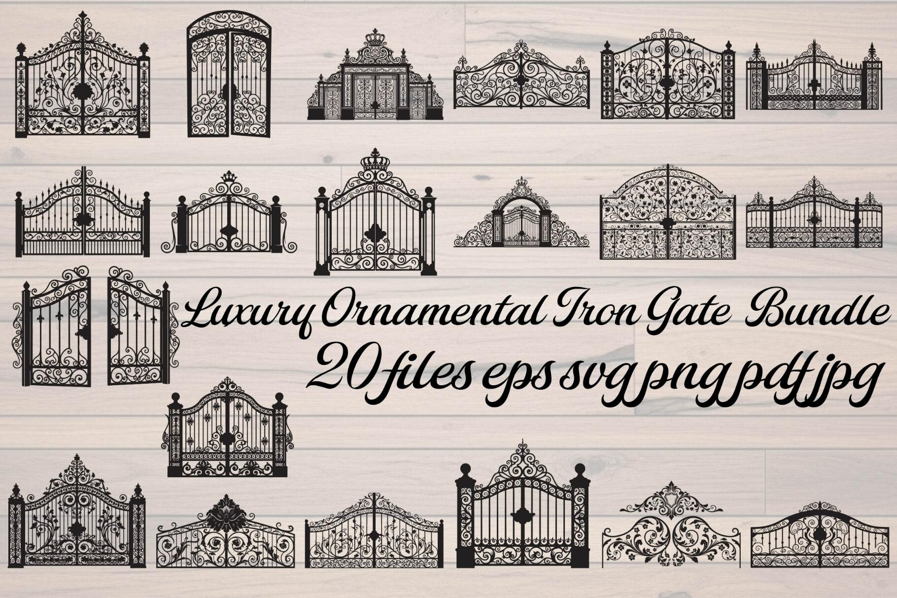 Luxury Ornamental Iron Gate Bundle