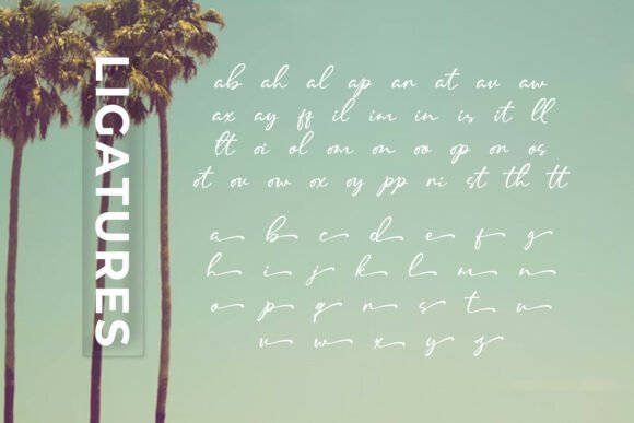 Malline Font PNG with transparent background - Preview 6
