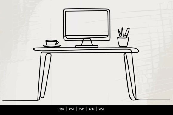 Minimal Home Office Workspace with