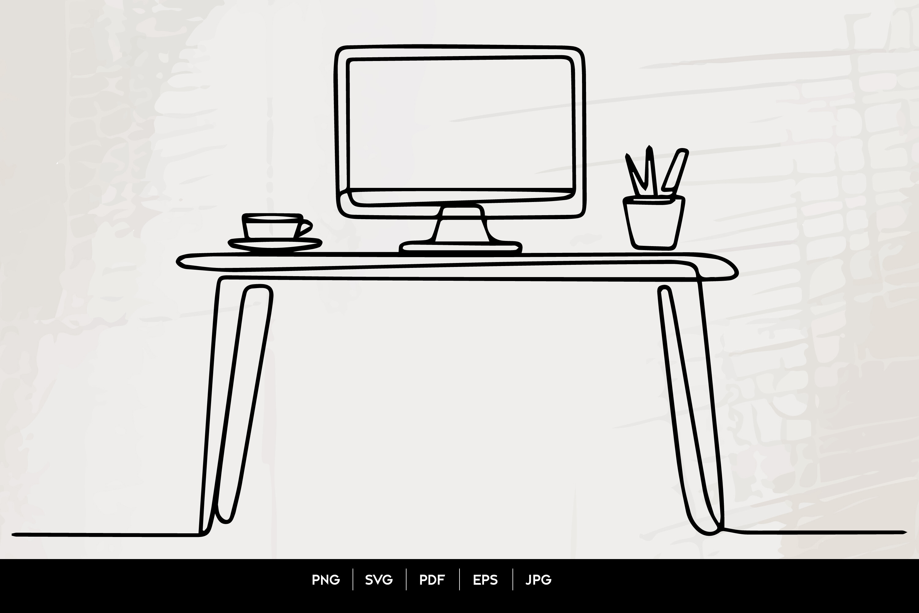 Minimal Home Office Workspace with