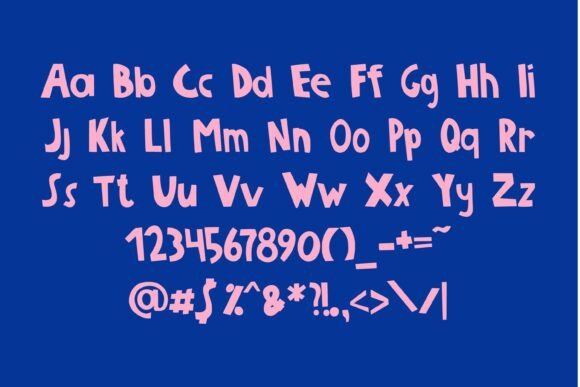 Oh My Chunkiness Font PNG with transparent background - Preview 5