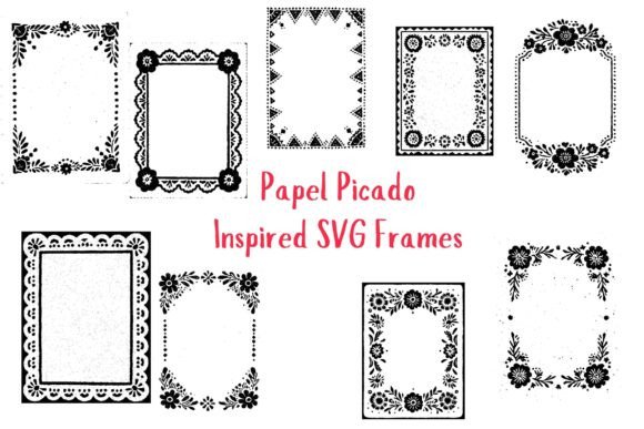 Papel Picado Inspired Doodle Frames