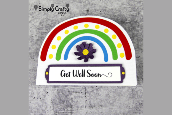 Rainbow Greetings Card SVG