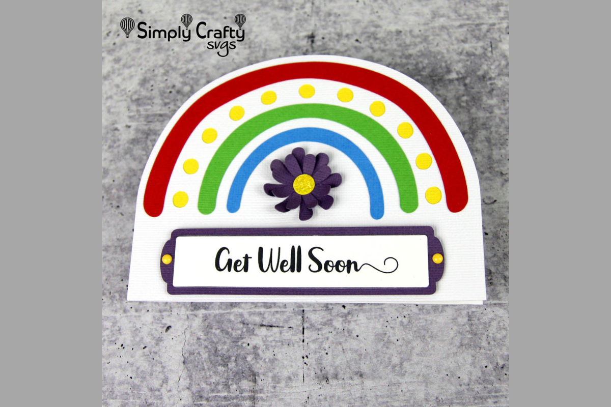 Rainbow Greetings Card SVG