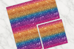 Rainbow Ombre Glitter Design Graphic by CUTTING DESIGNCrafts · Creative ...