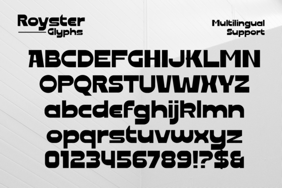 Royster Font PNG with transparent background - Preview 1