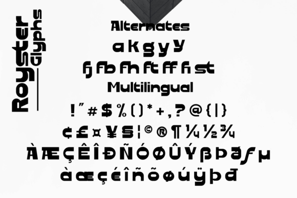 Royster Font PNG with transparent background - Preview 2