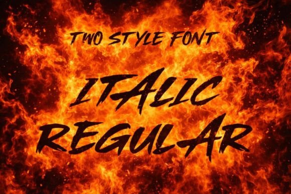 Shock Rumble Font PNG with transparent background - Preview 4