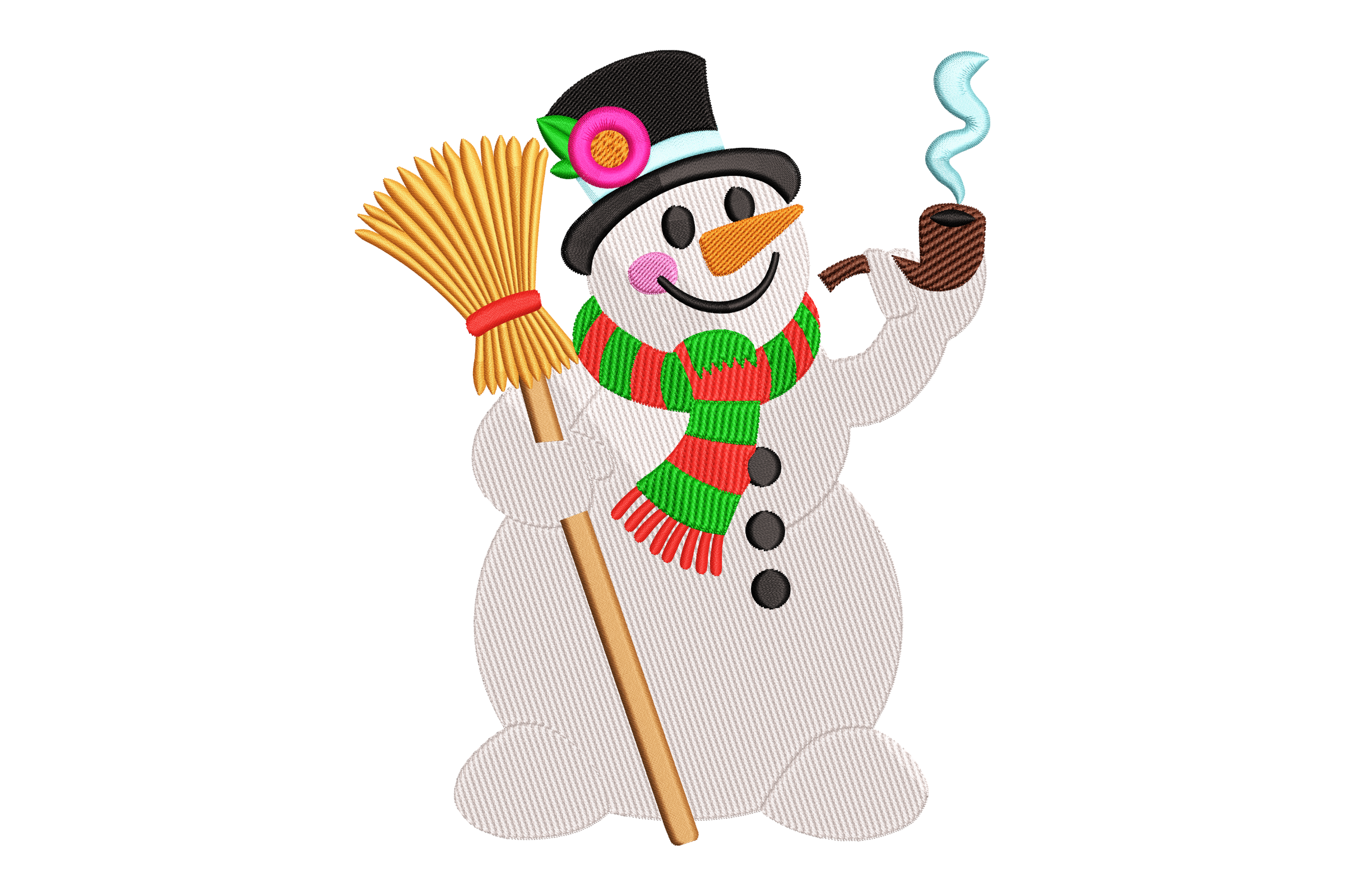 Snowman with Broom