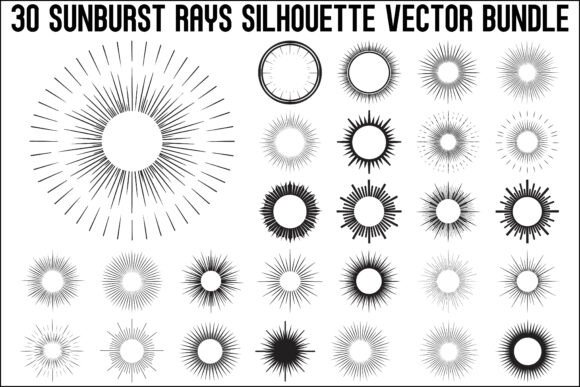 Sunburst Rays Vector Bundle Bundle