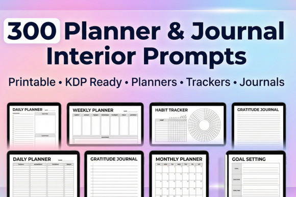 300 Planner & Journal Interior Prompts