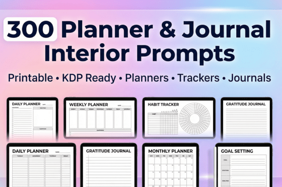 300 Planner & Journal Interior Prompts