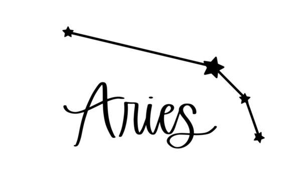 Aries with Constellation Graphic Crafts By BeckMcCormick
