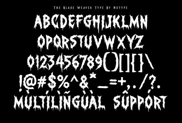 Blade Weaver Font - Preview 6