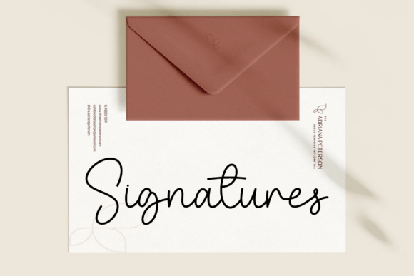 Calligraphy Font - Preview 1