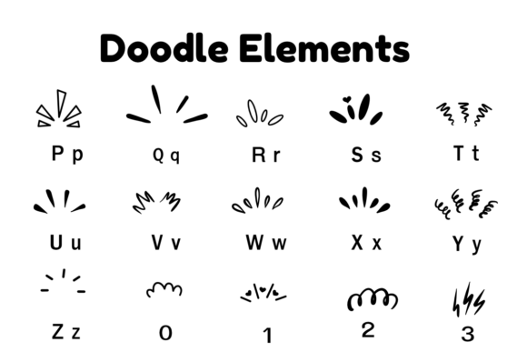Doodle Elements Font - Preview 5