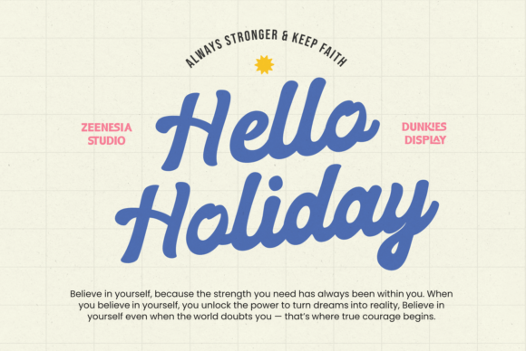 Dunkies Font - Preview 5