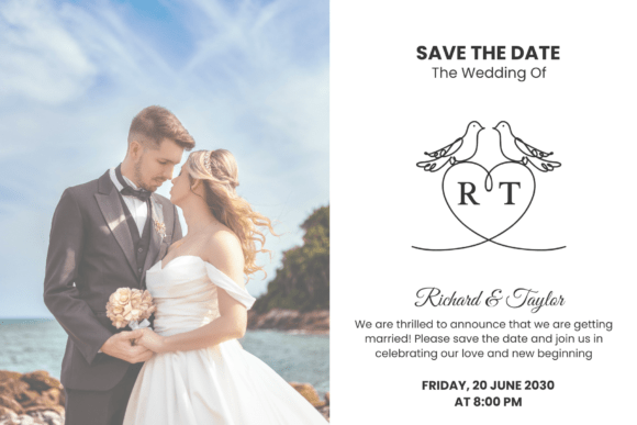 Love Bird Wedding Monogram Font PNG with transparent background - Preview 3