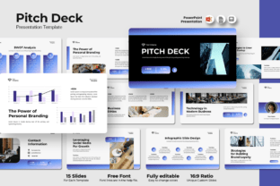 Pitch Deck - PowerPoint Template Graphic by qrdesignstd · Creative Fabrica