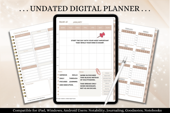Portrait Digital Planner ( 620 Pages )
