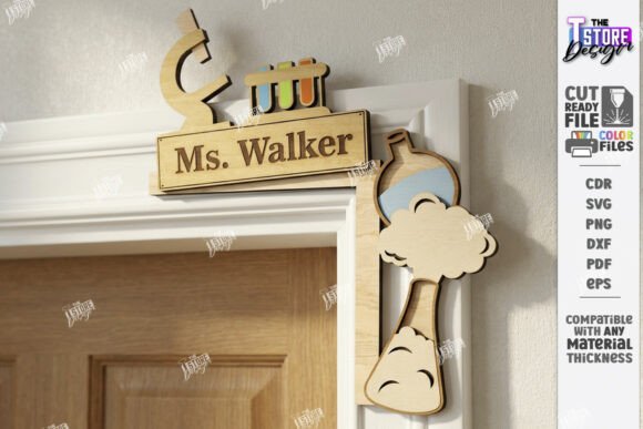 Teacher Door Corner Sign Laser Cut