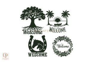 Welcome Signs Svg Decorative Element Graphic by CozyPrint Studio Co ...