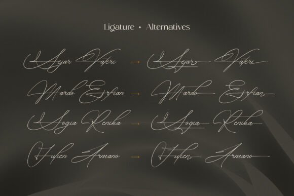 Amorate Signature Font - Preview 6