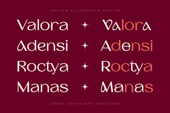Barium Font - Preview 3