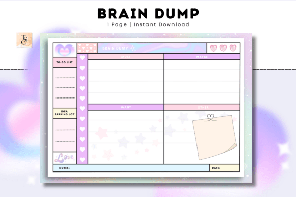 Brain Dump - Cozy Pastel Planner