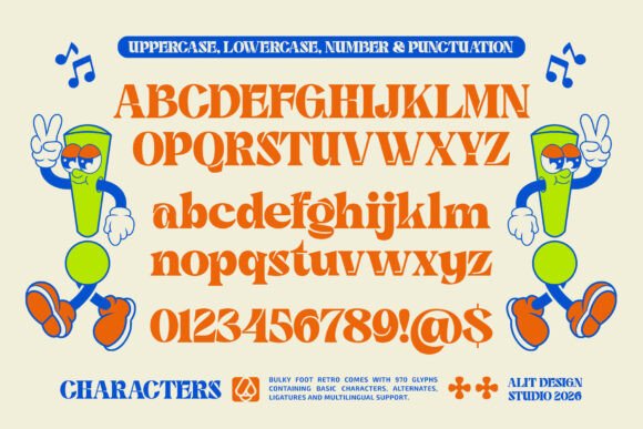 Bulky Foot  Font - Preview 5