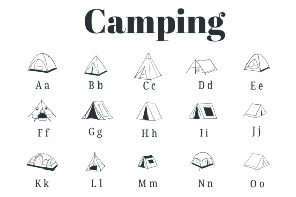 Camping Font - Preview 1