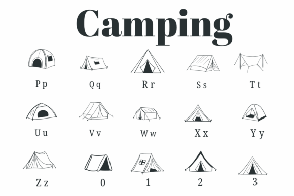 Camping Font - Preview 2