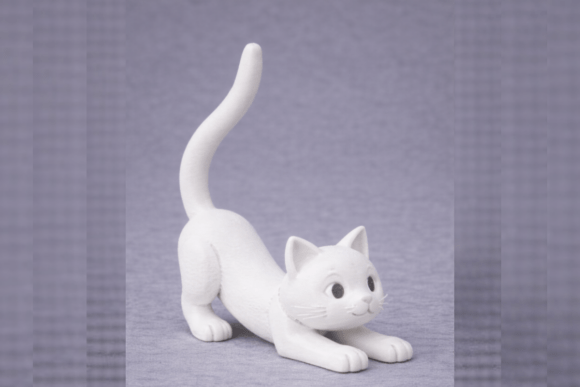Cat Ring Holder 3D Model - Easy 3D Print STL for Decor & Gifts - Image 1