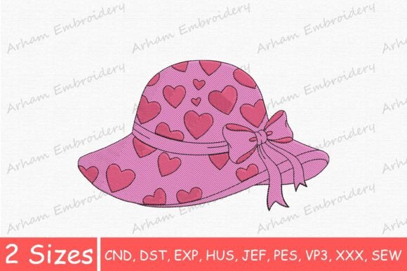 Cute Valentine Sun Hat, Girly Sun Hat