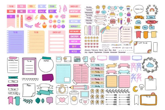 DIY Planner Stickers Printable Bundle
