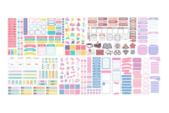 DIY Planner Stickers Printable Bundle