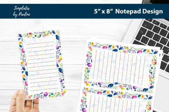 Easter Egg Printable Notepad Template