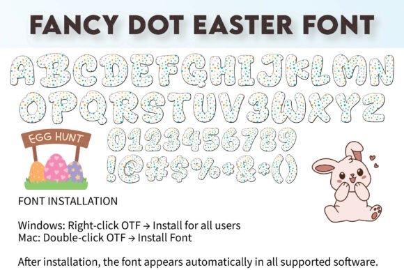 Fancy Dot Easter Font - Preview 1