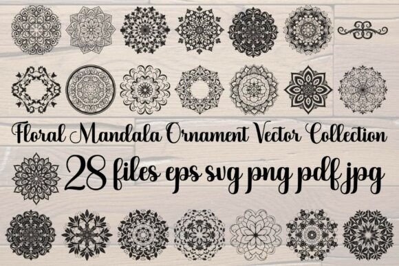 Floral Mandala Ornament Vector