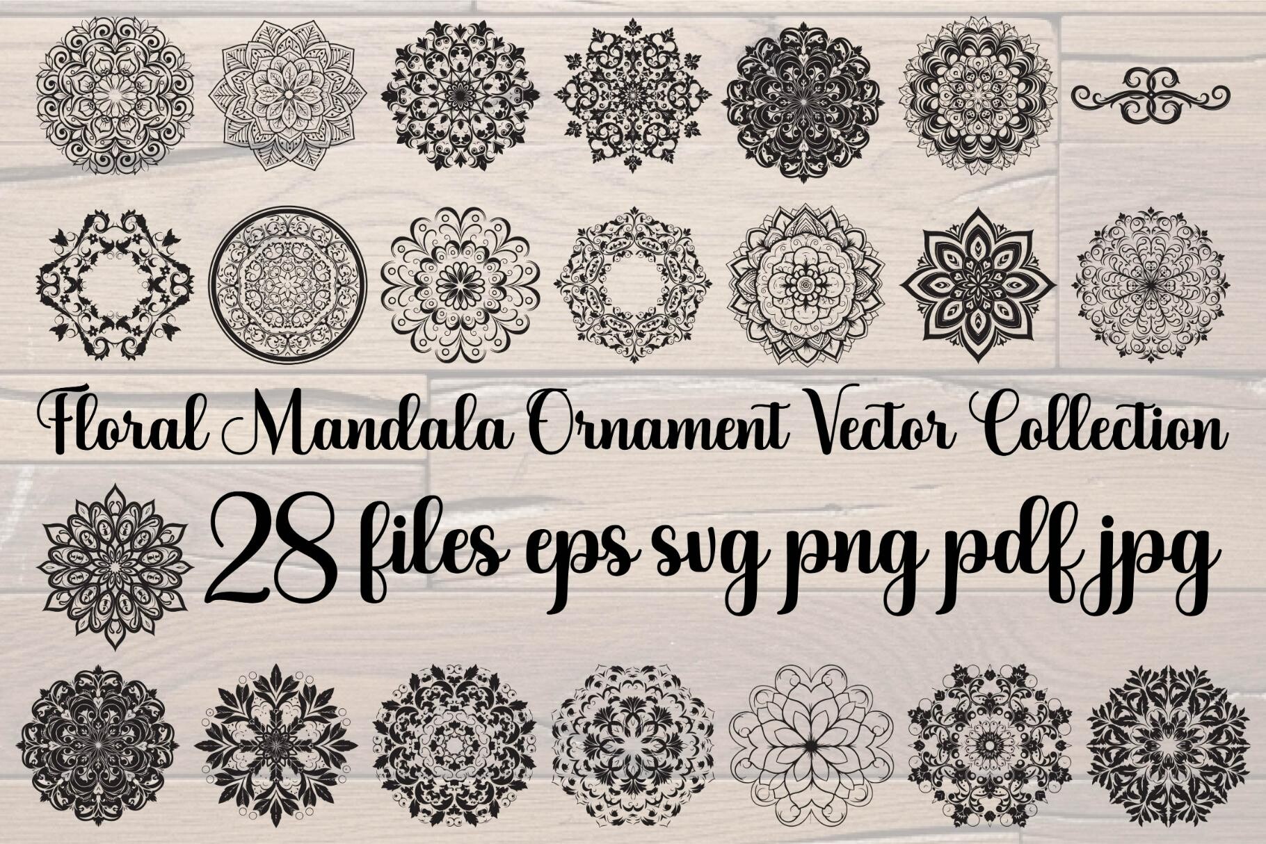 Floral Mandala Ornament Vector