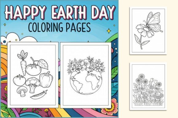 Happy Earth Day Coloring Pages Printable
