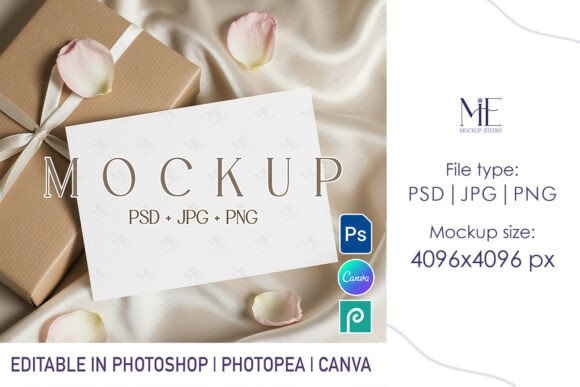 Horizontal Invitation Mockup Greeting