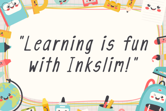 Inkslim Font font preview - 4