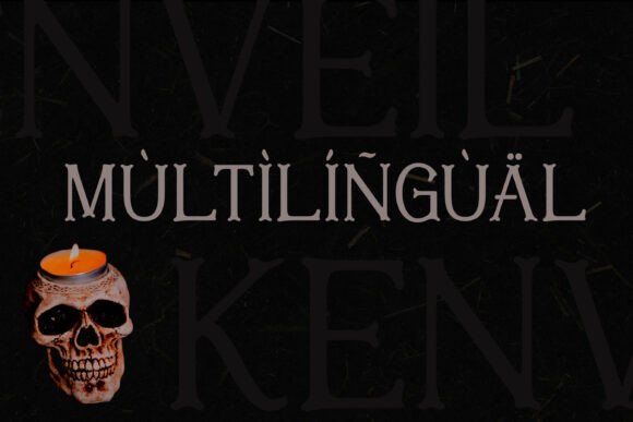 Kenviel Font PNG with transparent background - Preview 3