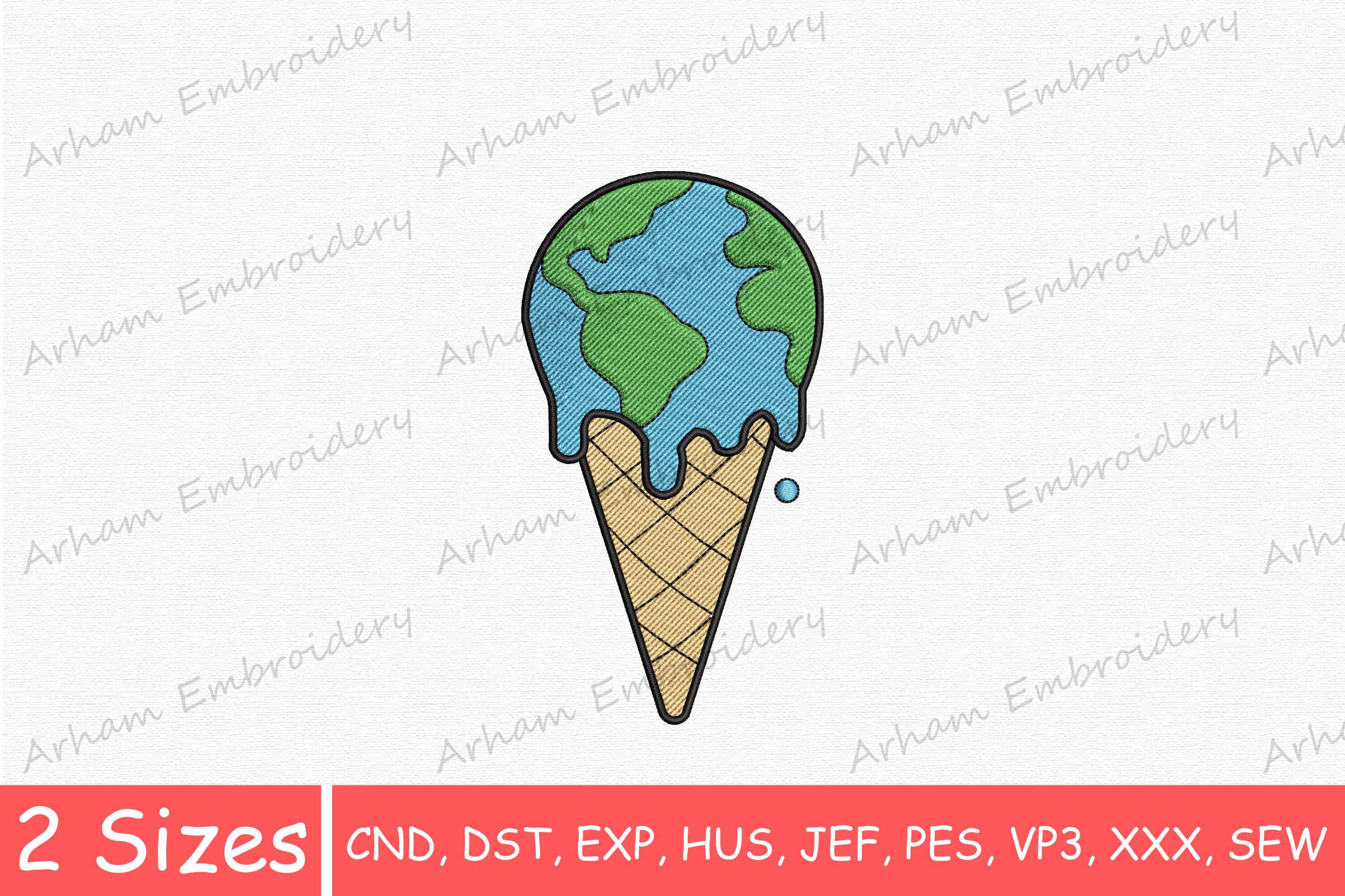Melting Global Warming Planet Cone