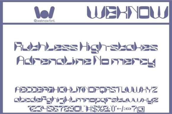 Mirror Tech Font PNG with transparent background - Preview 1