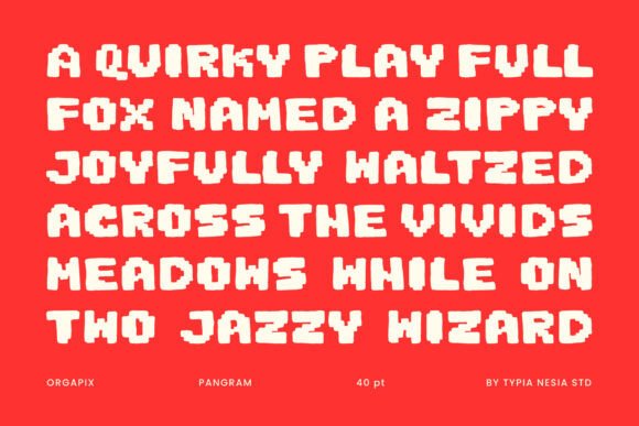 Orgapix Font PNG with transparent background - Preview 4