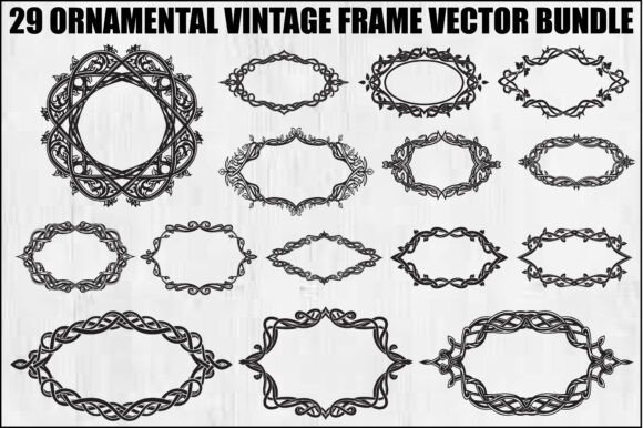 Ornamental Vintage Frame Bundle