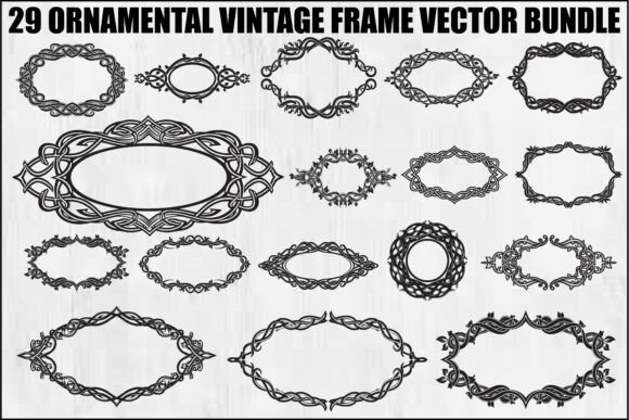 Ornamental Vintage Frame Bundle