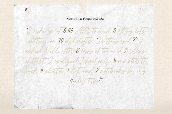 Paper Rhythm Font PNG with transparent background - Preview 2
